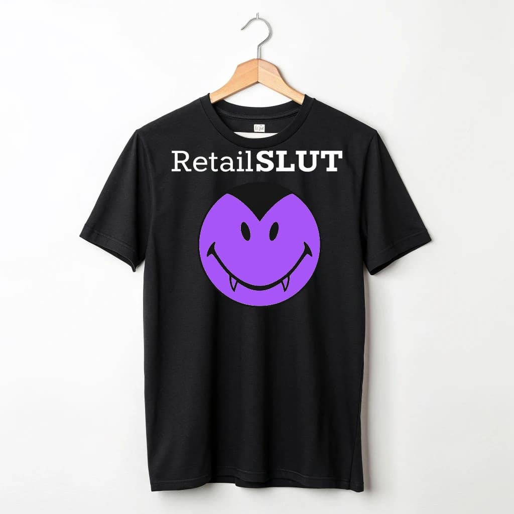 RetailSLUT Vampire Smiley Logo Tee