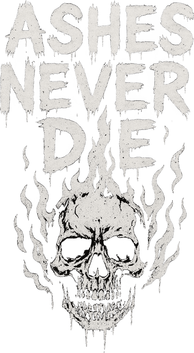 Ashes Never Die print detail