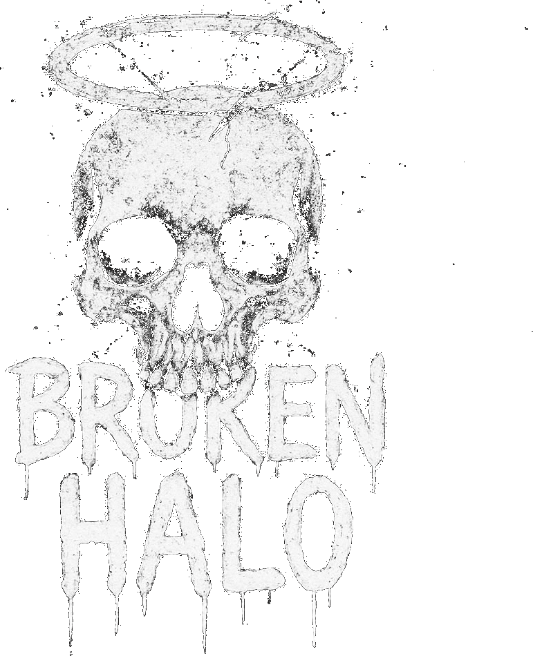 Broken Halo print detail