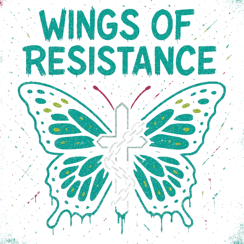 Wings Of Resistance print detail