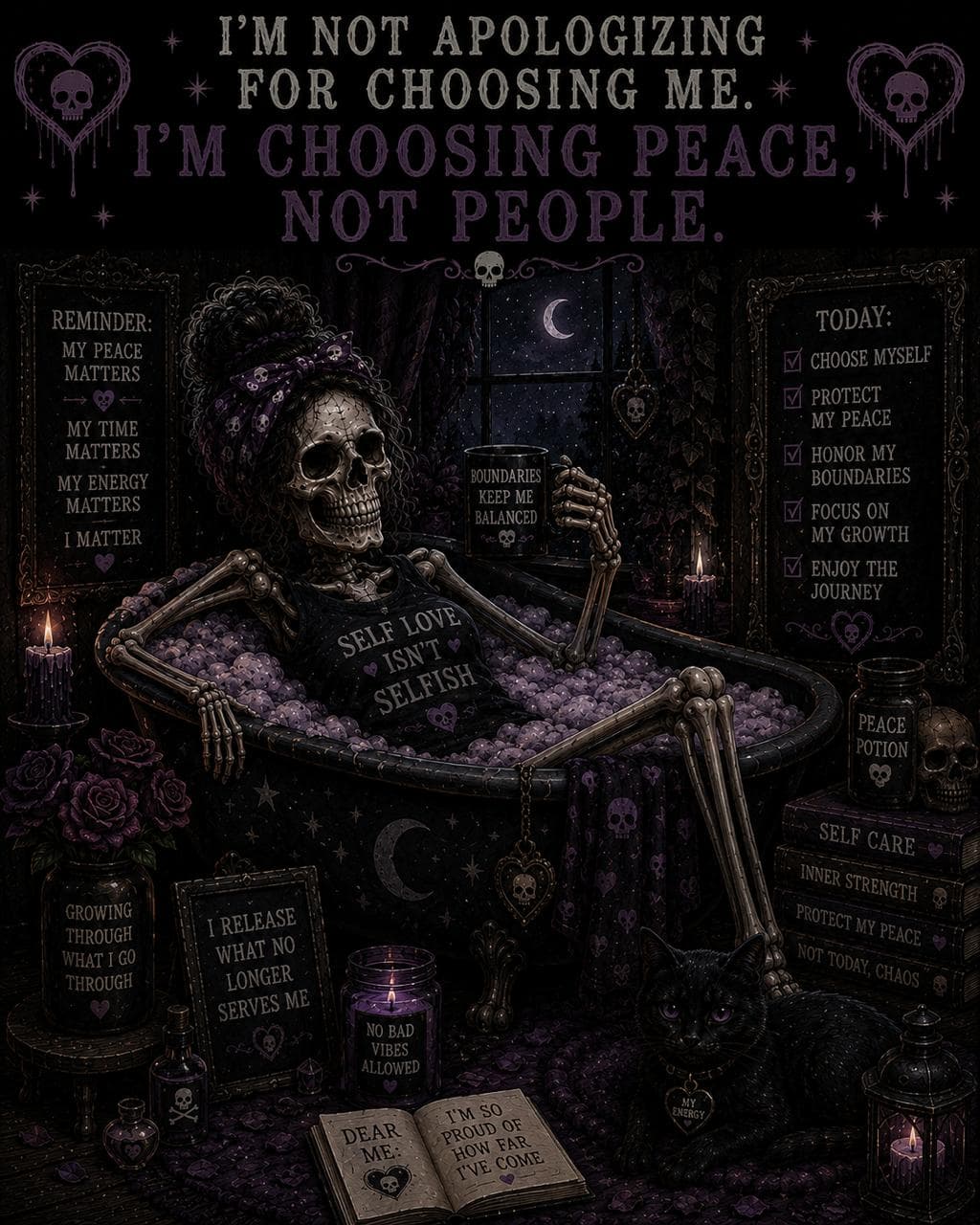 Choosing Peace, Not People print detail