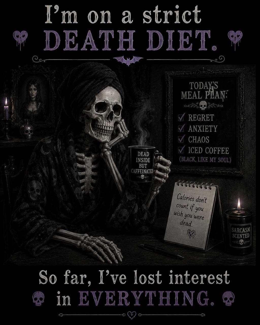 Death Diet print detail
