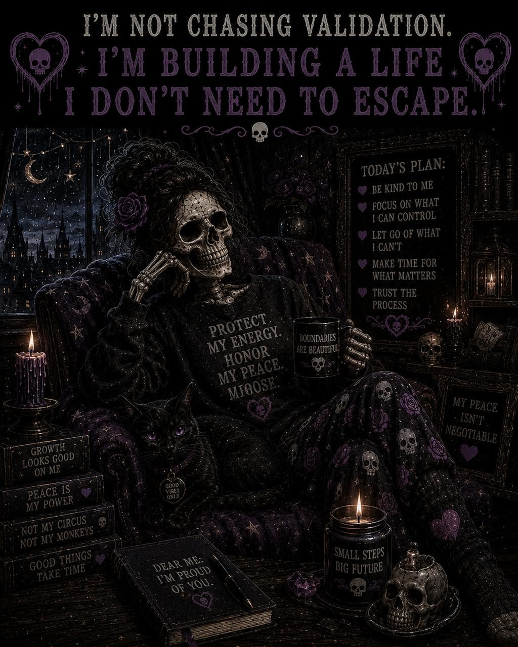 A Life I Don't Need To Escape Sticker print detail