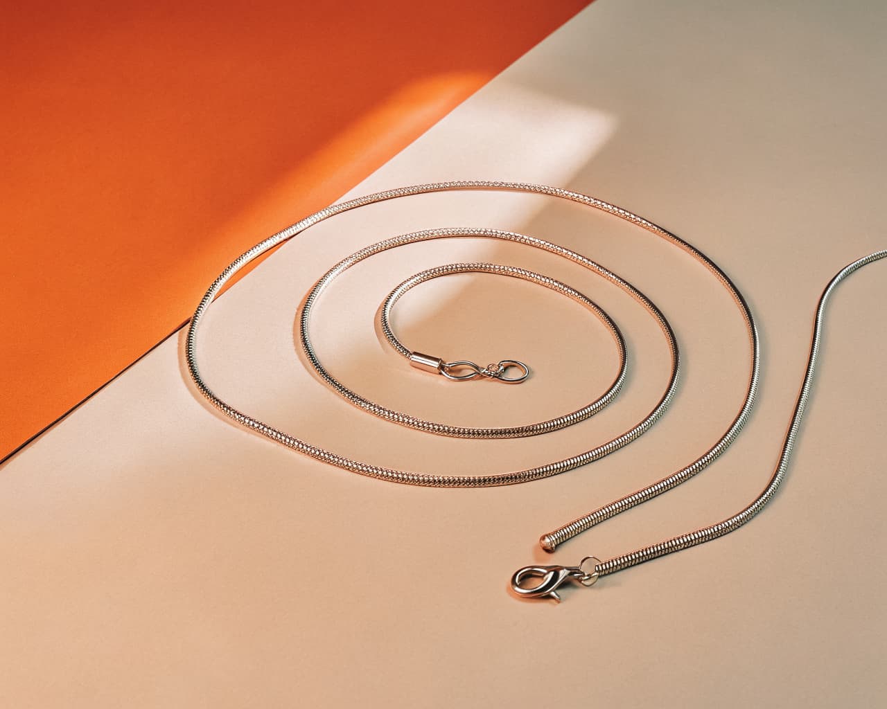 Stainless steel locking day collar worn as a discreet necklace