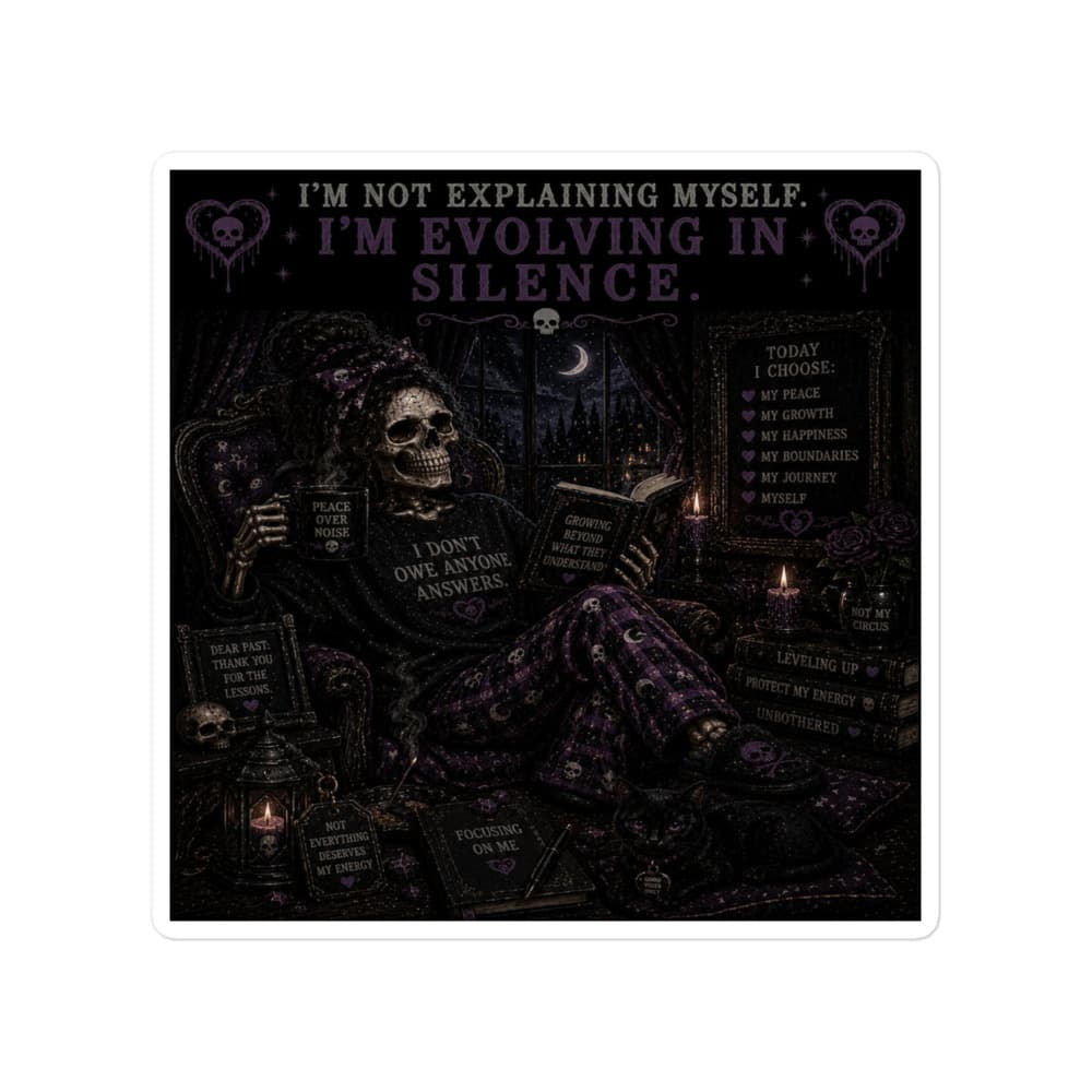 Evolving In Silence Sticker