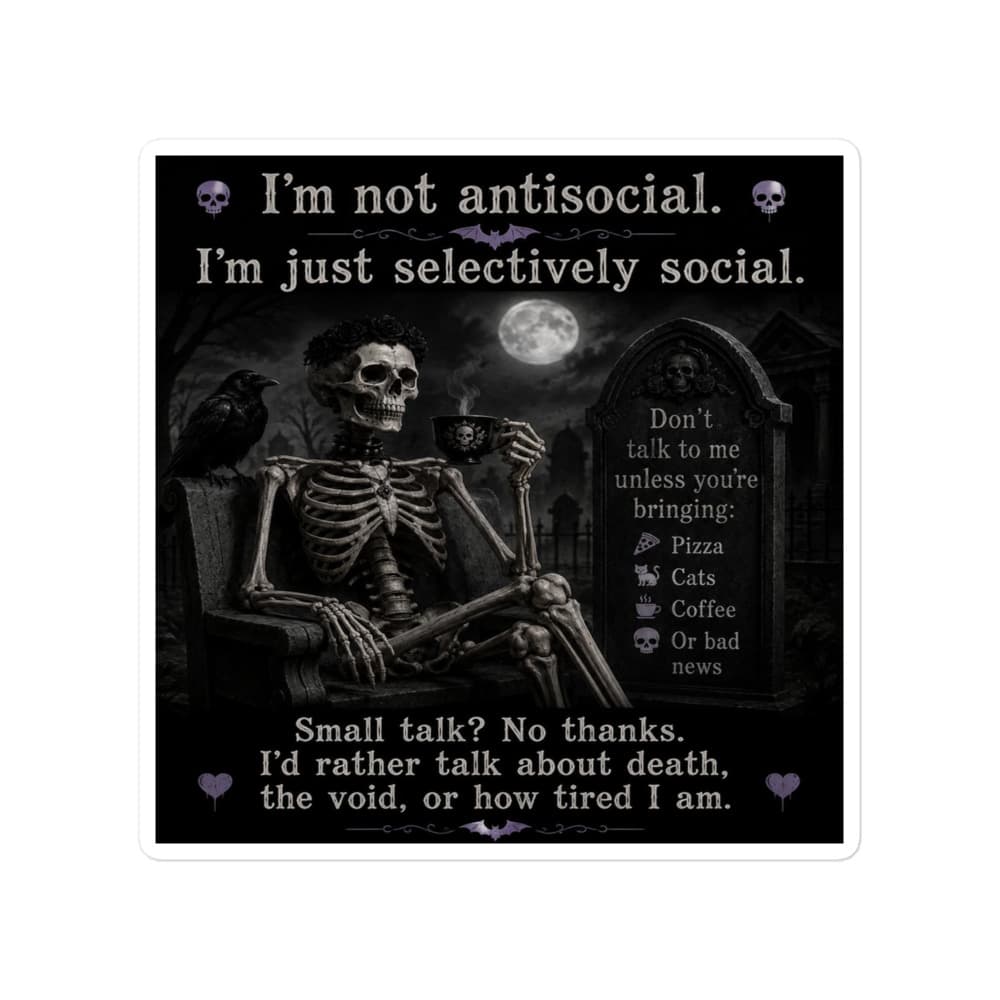 Selectively Social Sticker