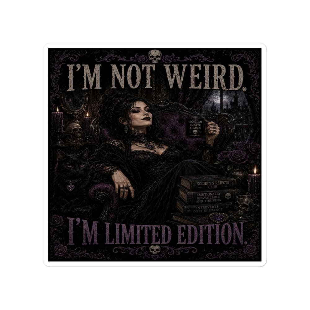 Too Glam To Give A Damn Sticker